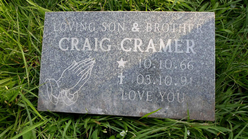 CRAMER Craig 1966-1991