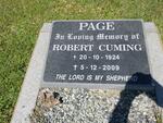 PAGE Robert Cuming 1924-2009