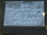 O'NEILL Mary Ann 1896-1973
