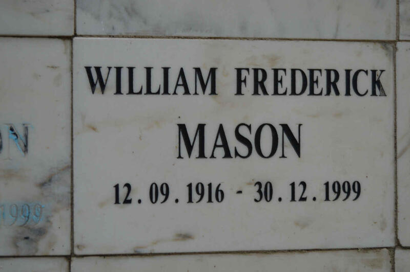 MASON William Frederick 1916-1999