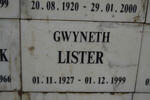 LISTER Gwyneth 1927-1999