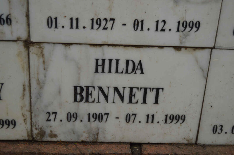 BENNETT Hilda 1907-1999