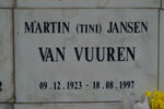 VUUREN Martin, Jansen van 1923-1997