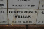 WILLIAMS Frederick Reginald 1915-2000