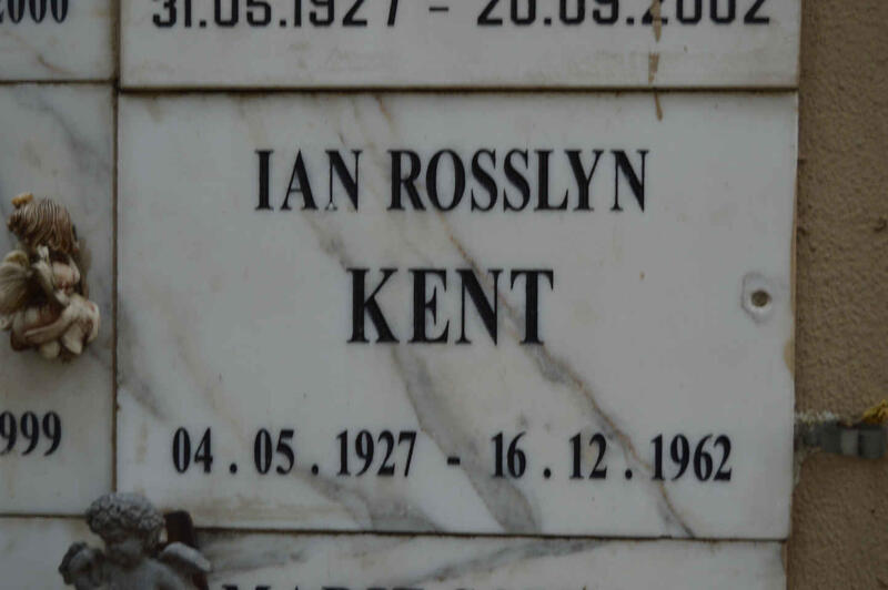 KENT Ian Rosslyn 1927-1962