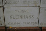 KLEINHANS Yvonne 1934-2001