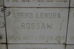 ROSSAM Abers Lenora 1937-2001
