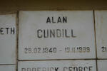CUNDILL Alan 1940-1999