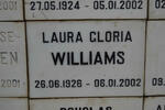 WILLIAMS Laura Gloria 1926-2002