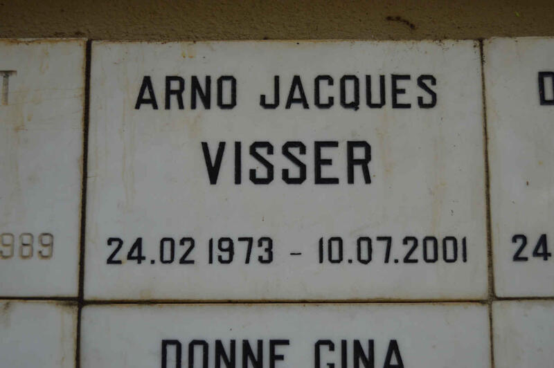 VISSER Arno Jacques 1973-2001