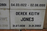 JONES Derek Keith 1936-2002