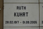 KUHRT Ruth 1917-2005