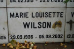WILSON Marie Louisette 1936-2002