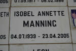 MANNING Isobel Annette 1939-2005