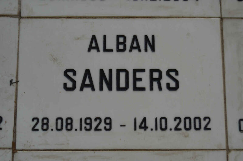 SANDERS Alban 1929-2002