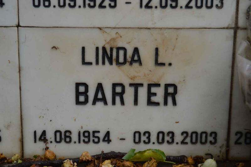 BARTER Linda L. 1954-2003