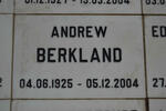 BERKLAND Andrew 1925-2004