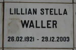 WALLER Lillian Stella 1921-2003