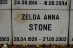 STONE Zelda Anna 1928-2002