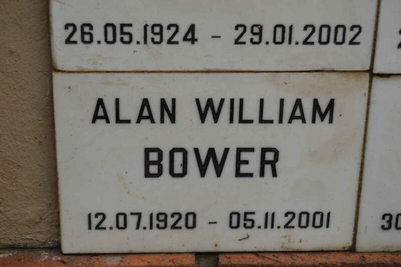 BOWER Alan William 1920-2001