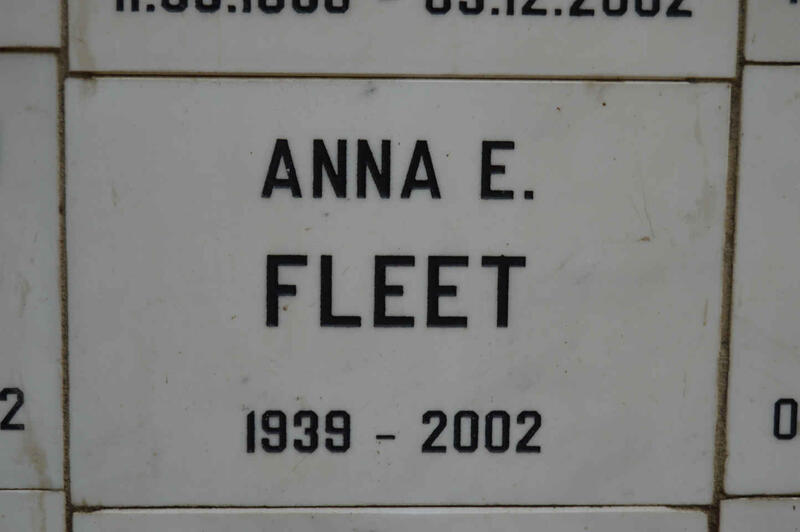 FLEET Anna E. 1939-2002