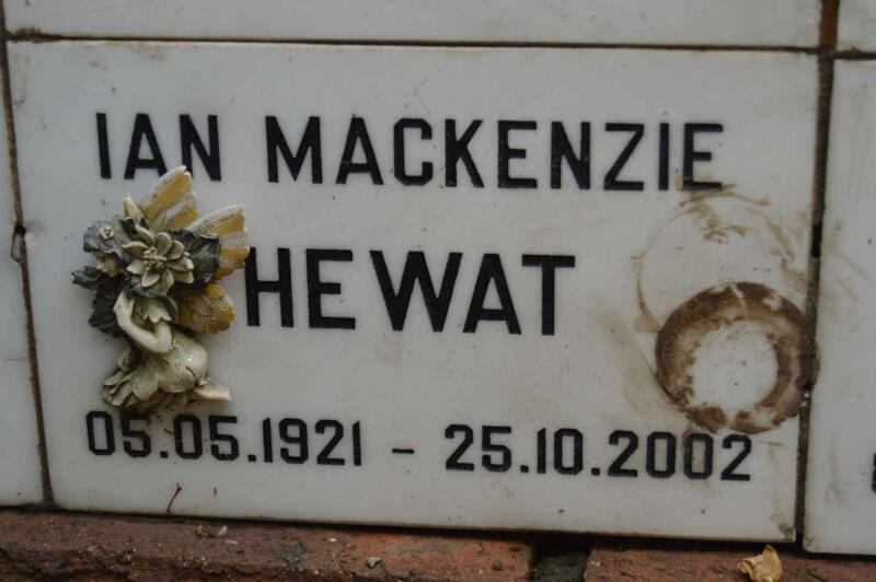 HEWAT Ian Mackenzie 1921-2002