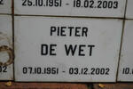 WET Pieter, de 1951-2002