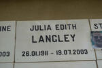 LANGLEY Julia Edith 1911-2003