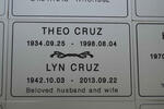 CRUZ Theo 1934-1998 & Lyn 1942-2013