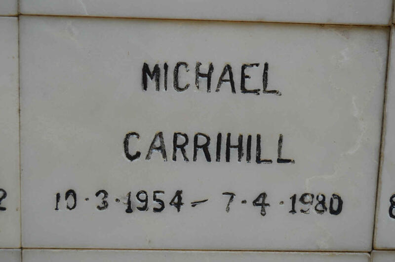CARRIHILL Michael 1954-1980