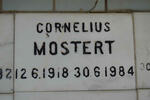 MOSTERT Cornelius 1918-1984
