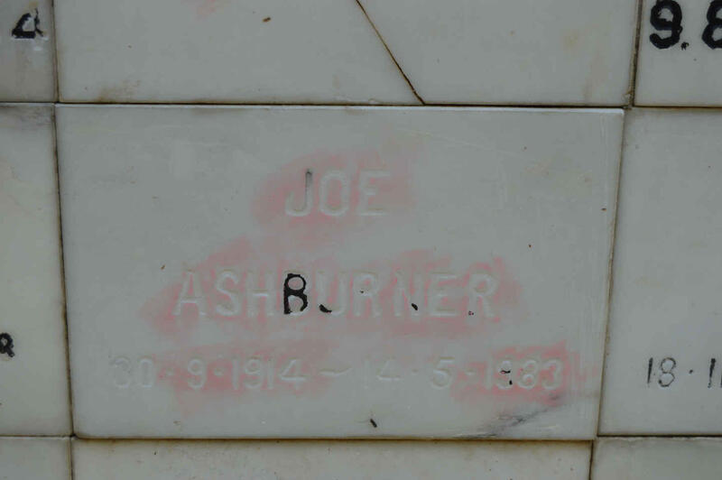 ASHBURNER Joe 1914-1983