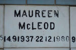 McLEOD Maureen 1937-1980