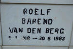 BERG Roelf Barend, van den 1918-1983