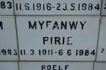 PIRIE Myfanwy 1911-1984