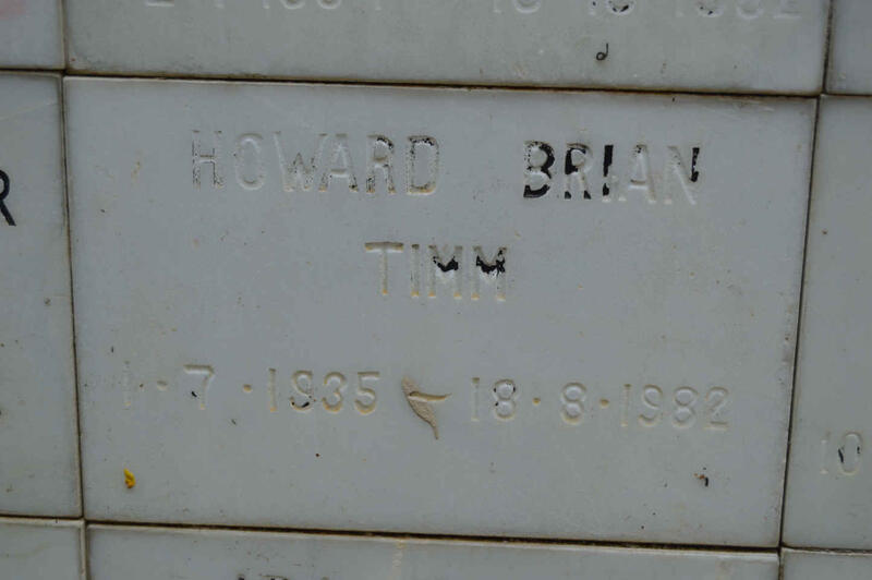TIMM Howard Brian 1935-1982