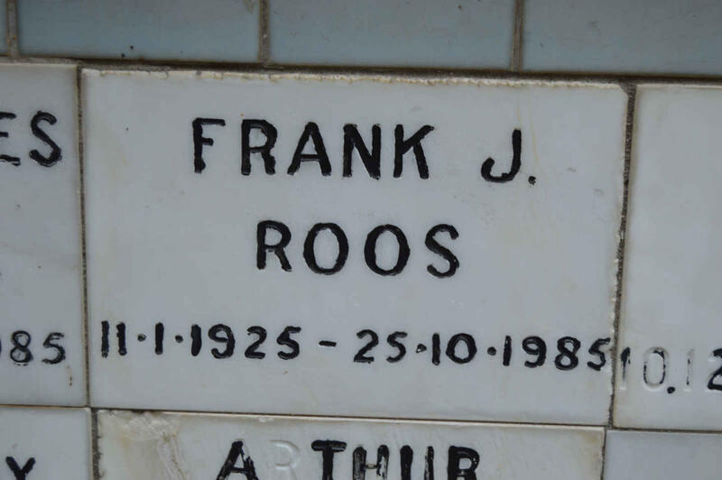 ROOS Frank J. 1925-1985