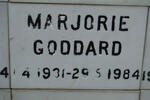 GODDARD Marjorie 1931-1984