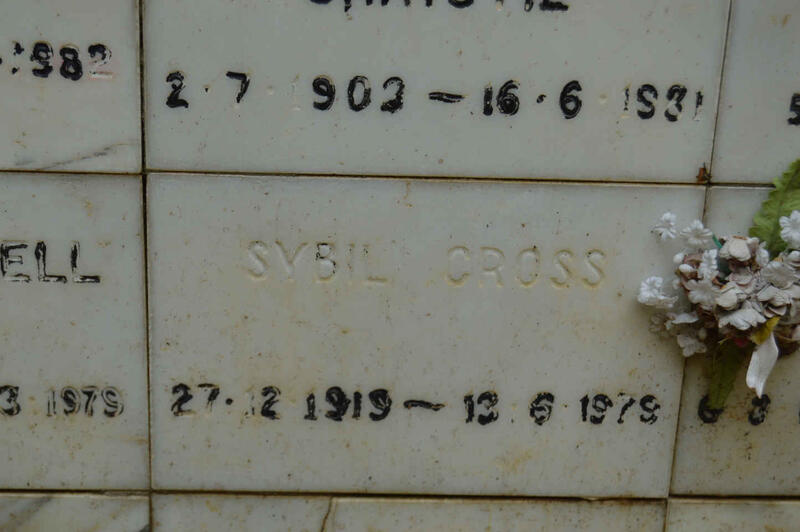CROSS Sybil 1919-1979