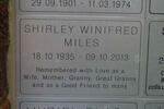 MILES Shirley Winifred 1935-2013