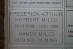MILES Frederick Arthur Herbert 1899-1980 & Nancy 1901-1974