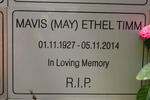 TIMM Mavis Ethel 1927-2014
