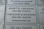 GROENINK Theodore B. 1929-2016 & Jeanette I. 1935-2013