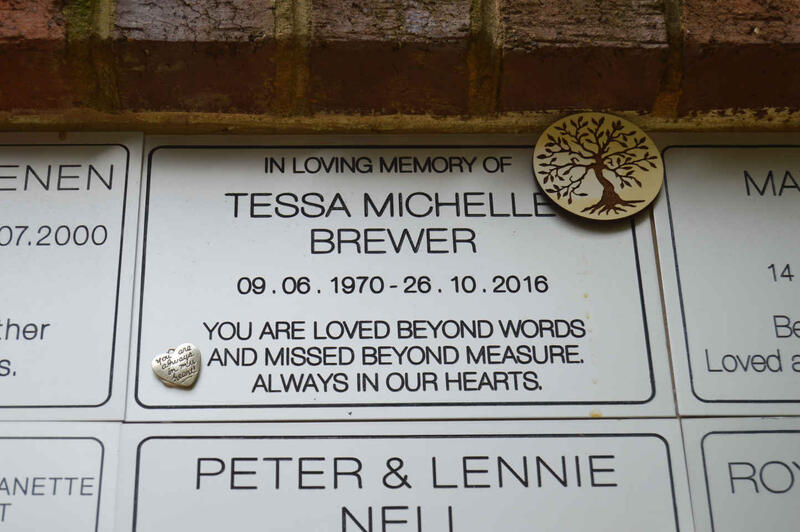 BREWER Tessa Michelle 1970-2016
