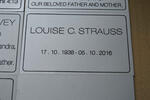 STRAUSS Louise C. 1938-2016
