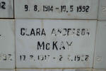 McKAY Clara Anderson 1917-1992