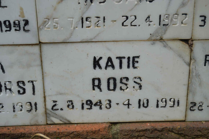 ROSS Katie 1943-1991