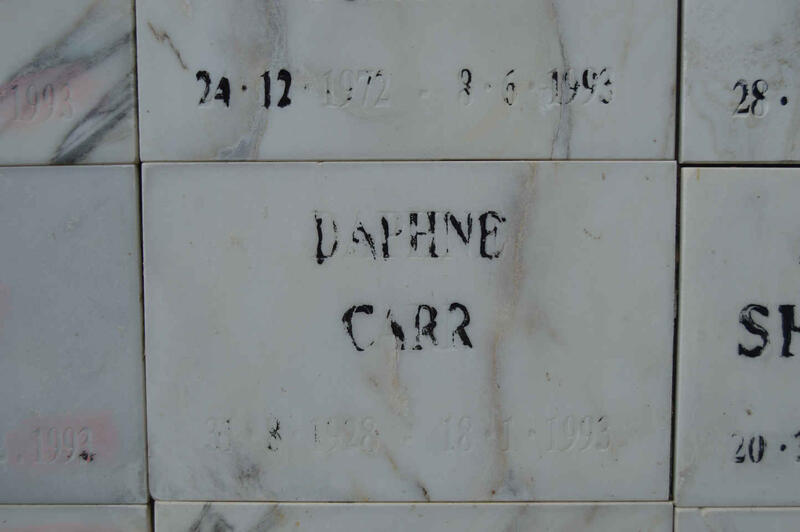 CARR Daphne 1928-1993