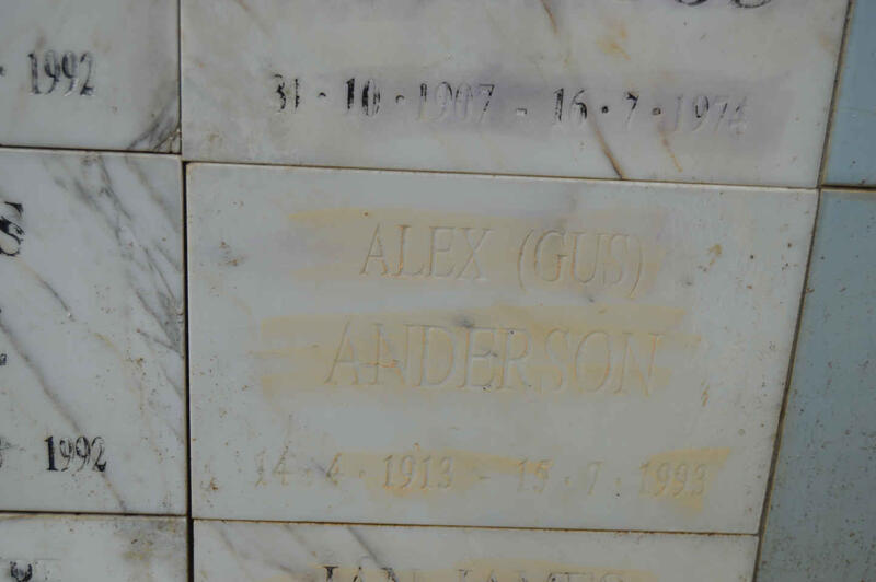 ANDERSON Alex 1913-1993