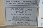 POWELL Clifford John 1938-2016